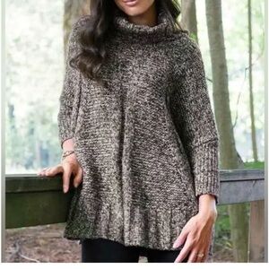 Matilda Jane Wonderment Evening Stroll Sweater XS/S Chunky Knit Cozy Cowl